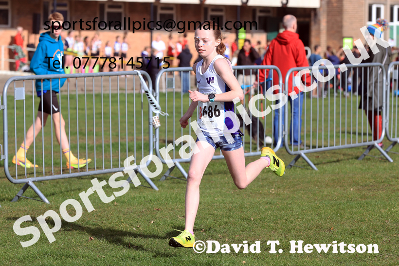 Girls Under-16s 2026 Northern Cross Country Relays, Graves Park, Sheffield. Photo: David T. Hewitson/Sports for All Pics